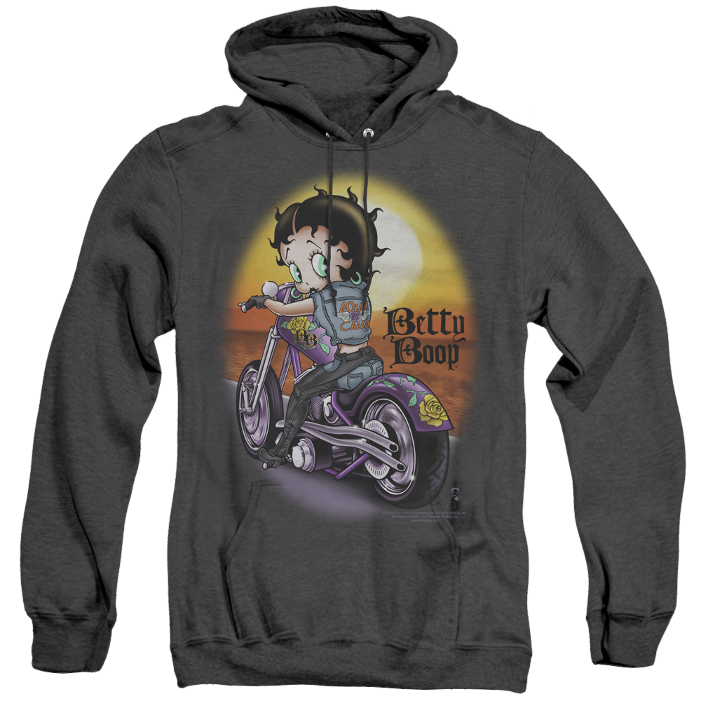 Betty Boop Wild Biker - Heather Pullover Hoodie