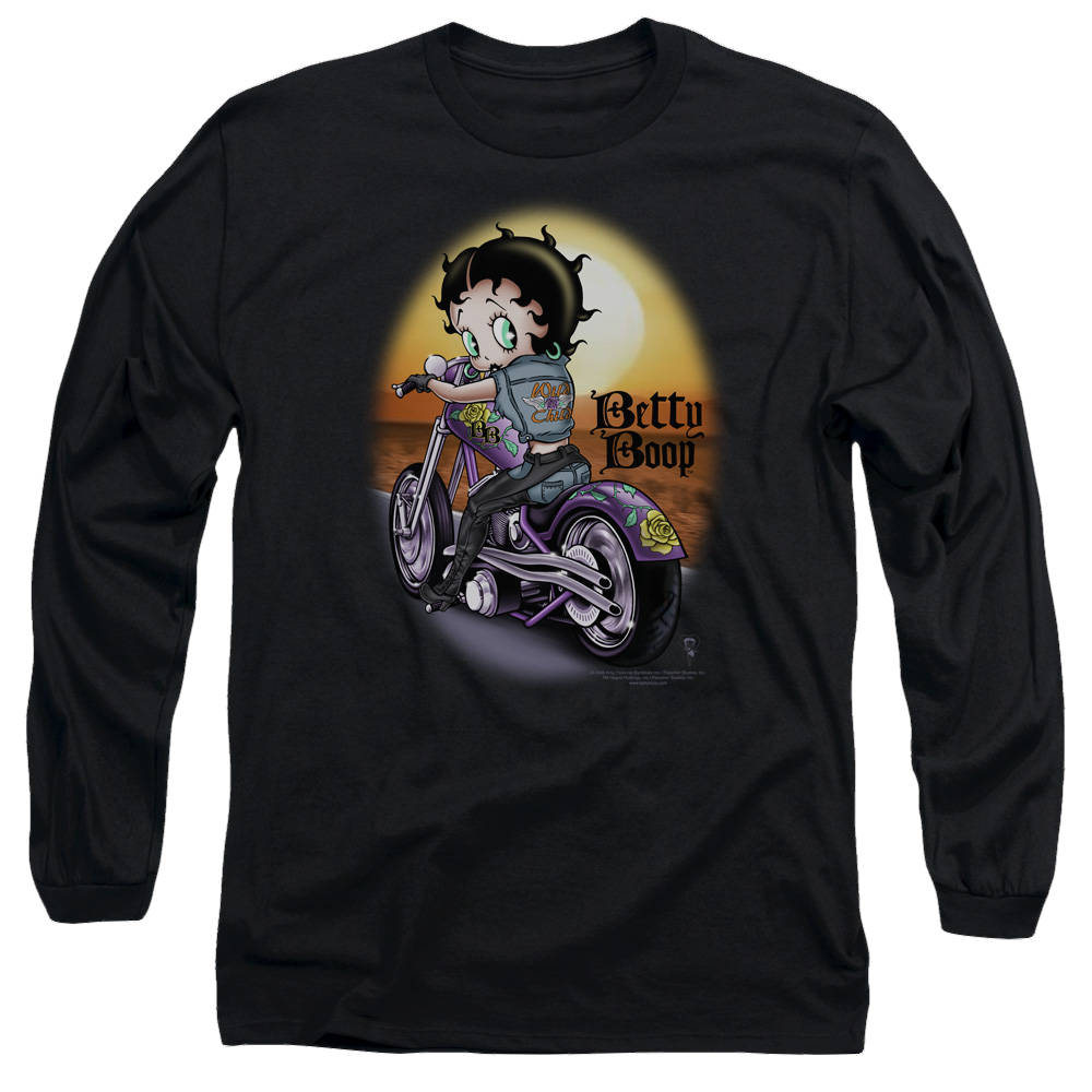 Betty Boop Wild Biker - Men's Long Sleeve T-Shirt