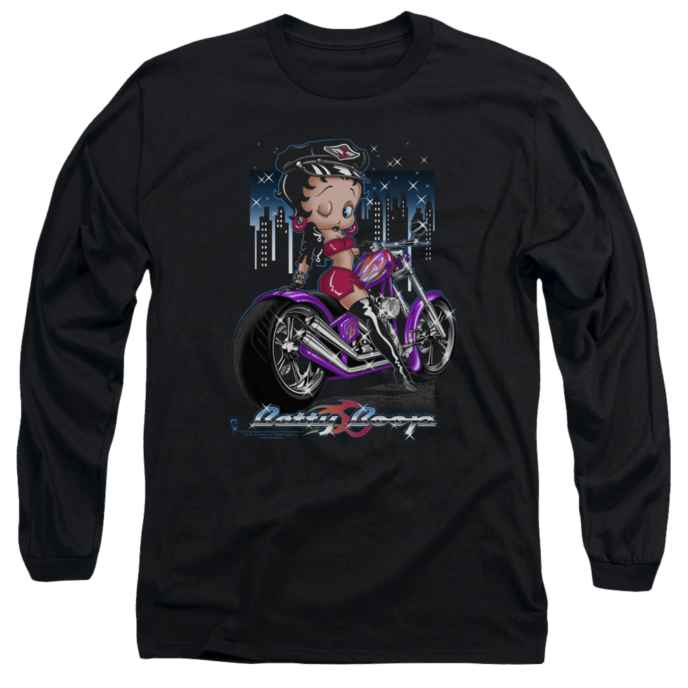 Betty Boop City Chopper - Men's Long Sleeve T-Shirt