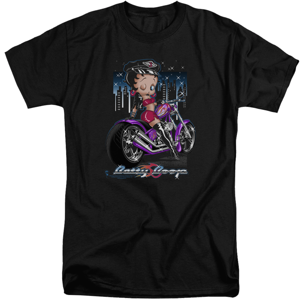 Betty Boop City Chopper - Men's Tall Fit T-Shirt