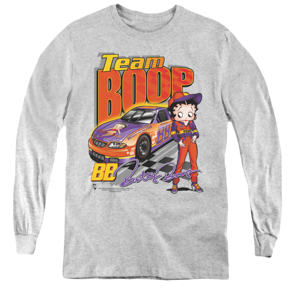 Betty Boop Team Boop - Youth Long Sleeve T-Shirt