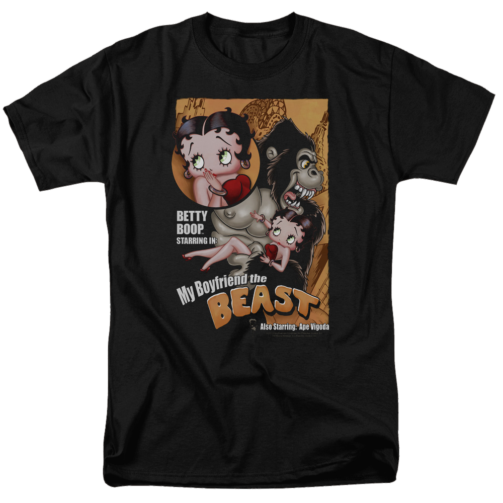 Betty Boop Boyfriend The Beast - Men's Regular Fit T-Shirt