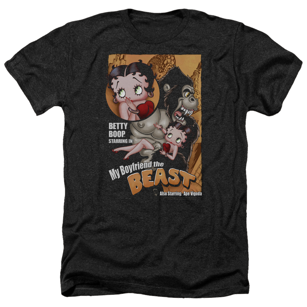 Betty Boop Boyfriend The Beast - Men's Heather T-Shirt