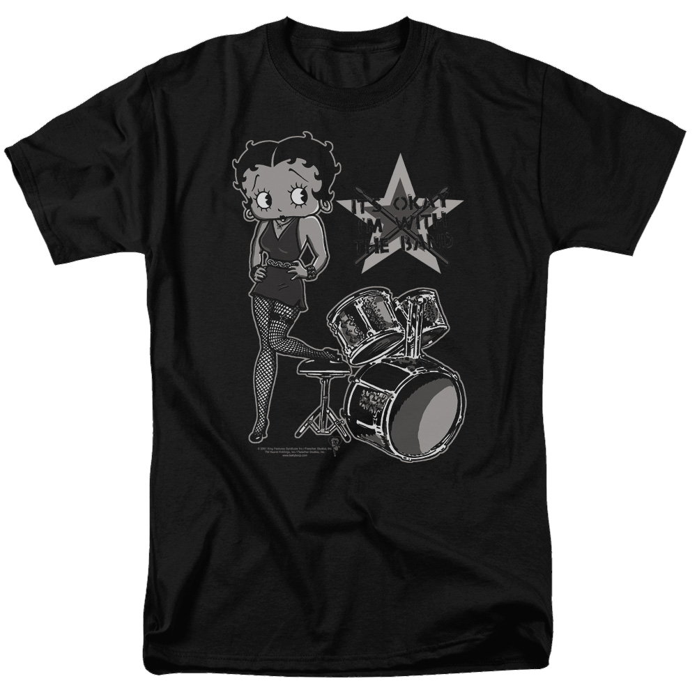Betty Boop With The Band - Men's Regular Fit T-Shirt