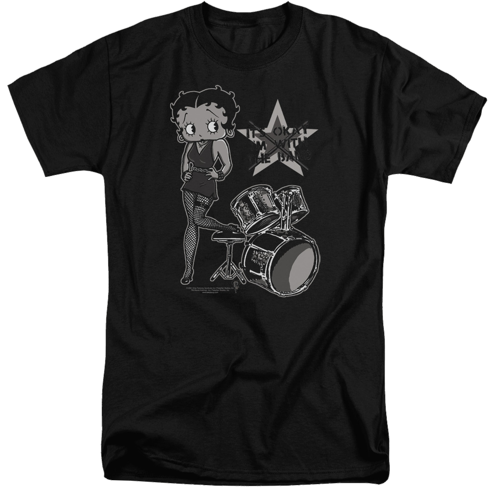 Betty Boop With The Band - Men's Tall Fit T-Shirt