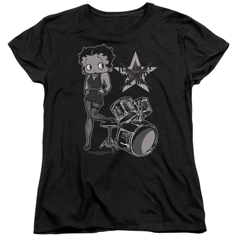 Betty Boop With The Band - Women's T-Shirt