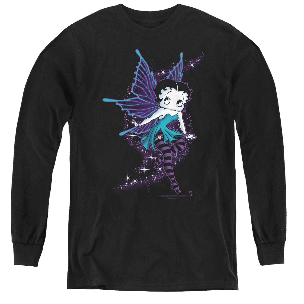 Betty Boop Sparkle Fairy - Youth Long Sleeve T-Shirt