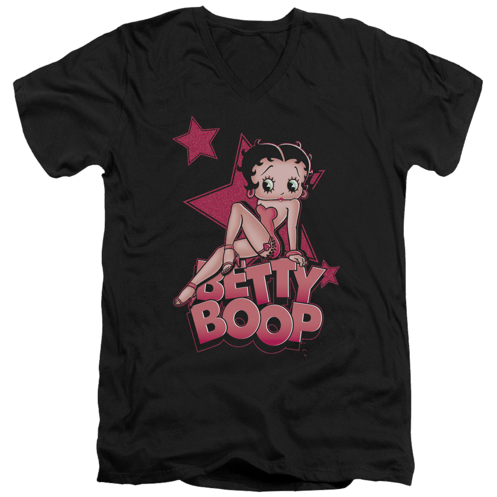 Betty Boop Sexy Star - Men's V-Neck T-Shirt