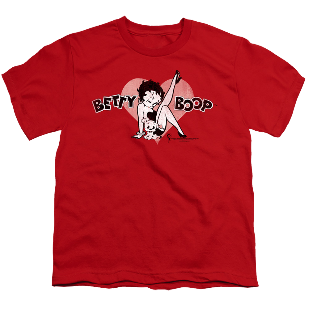 Betty Boop Vintage Cutie Pup - Kid's T-Shirt