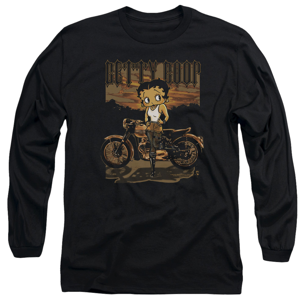 Betty Boop Rebel Rider - Men's Long Sleeve T-Shirt