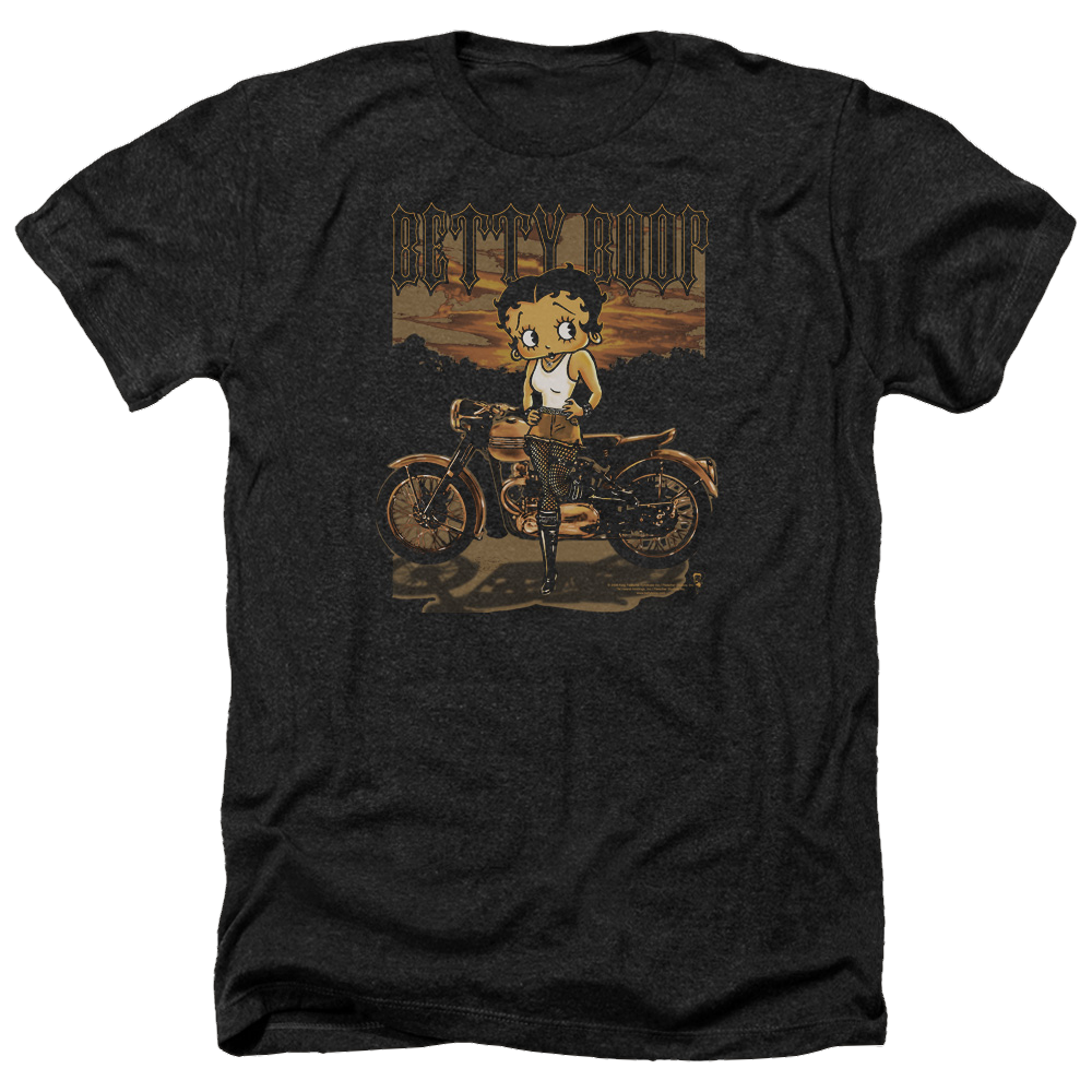 Betty Boop Rebel Rider - Men's Heather T-Shirt