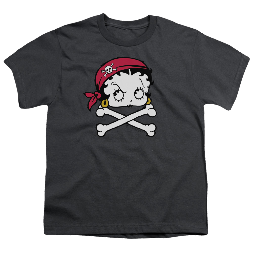Betty Boop Pirate - Youth T-Shirt