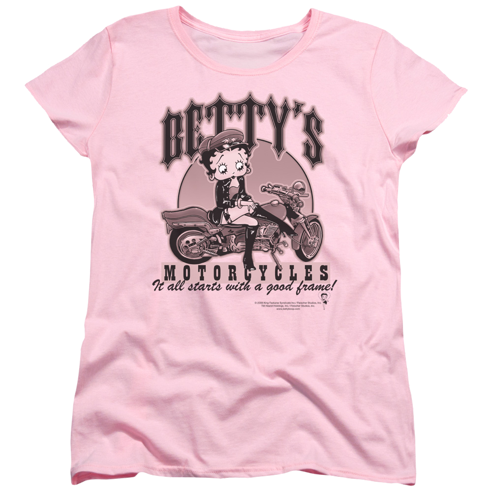 Betty Boop Bettys Motorcycles - Women's T-Shirt Style001