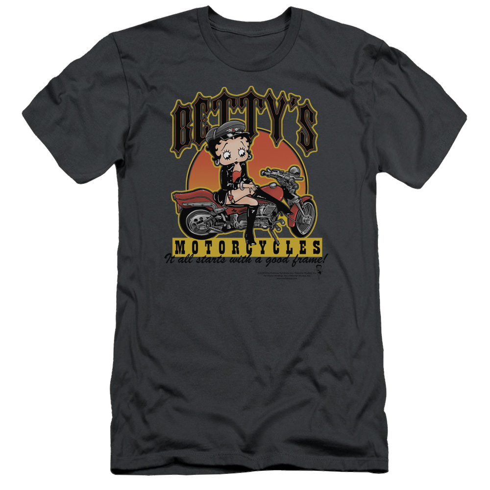 Betty Boop Bettys Motorcycles - Men's Slim Fit T-Shirt