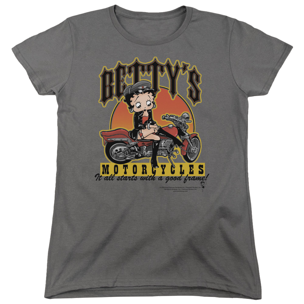 Betty Boop Bettys Motorcycles - Women's T-Shirt