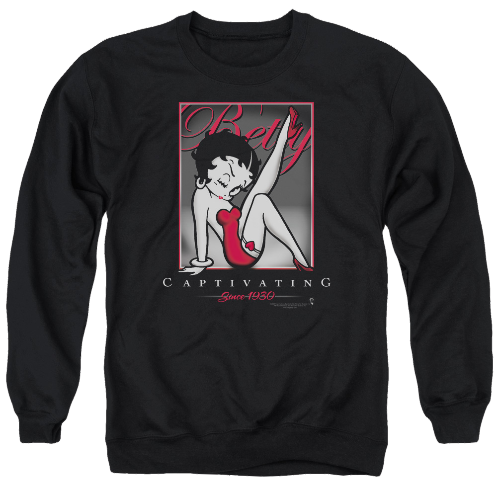 Betty Boop Captivating - Men's Crewneck Sweatshirt