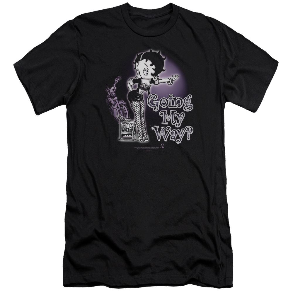 Betty Boop My Way - Men's Premium Slim Fit T-Shirt