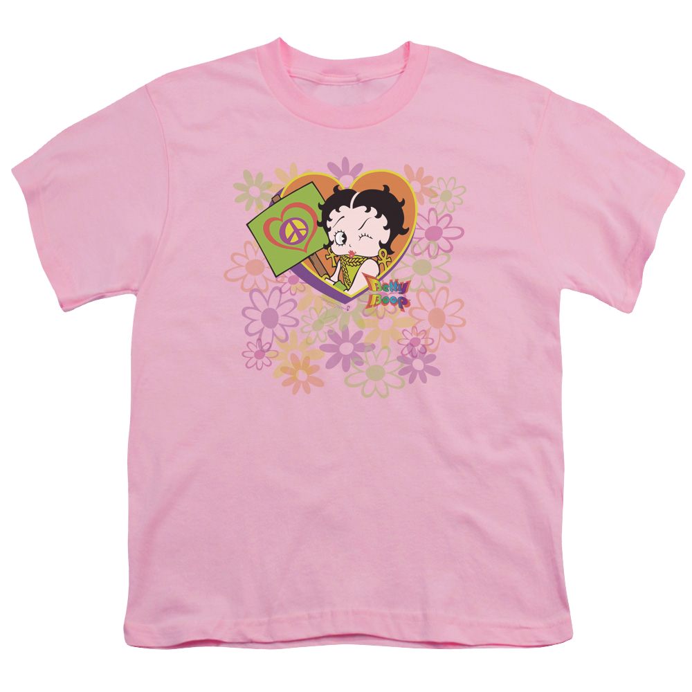 Betty Boop Peace Love And Boop - Youth T-Shirt