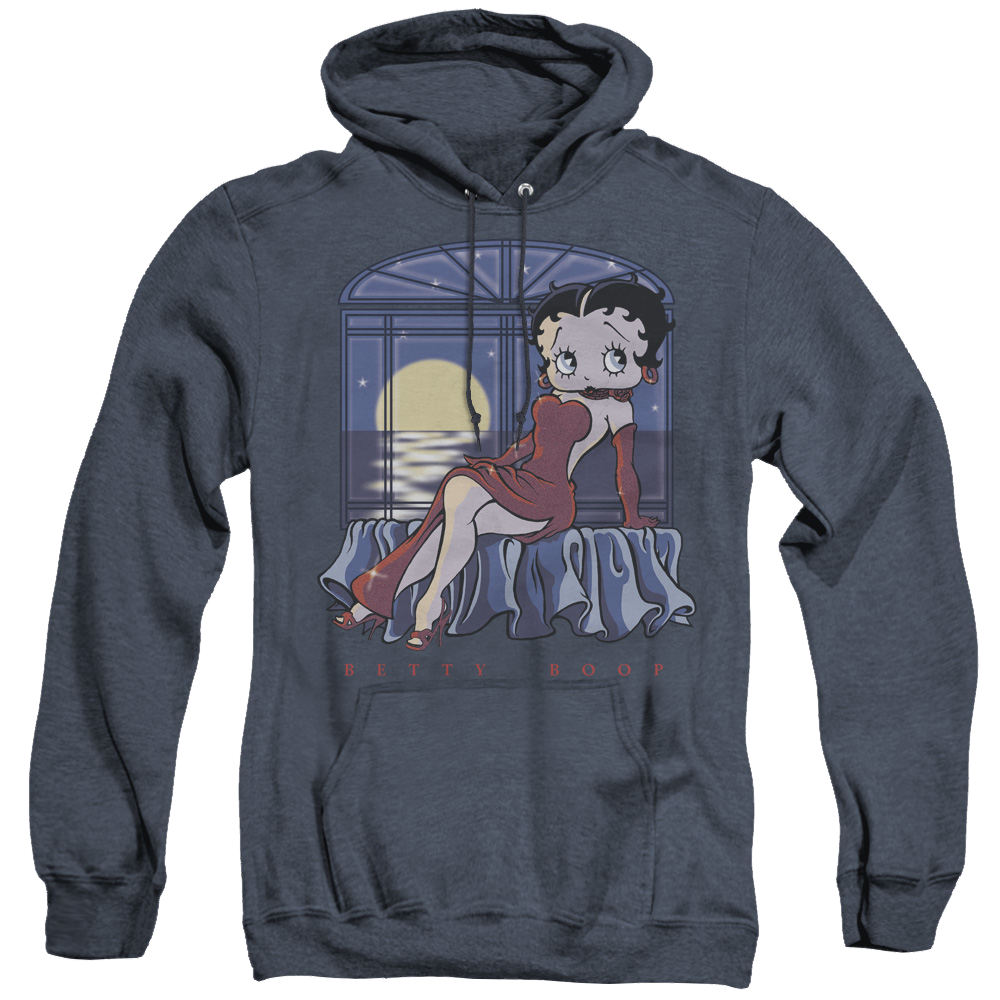 Betty Boop Moonlight - Heather Pullover Hoodie