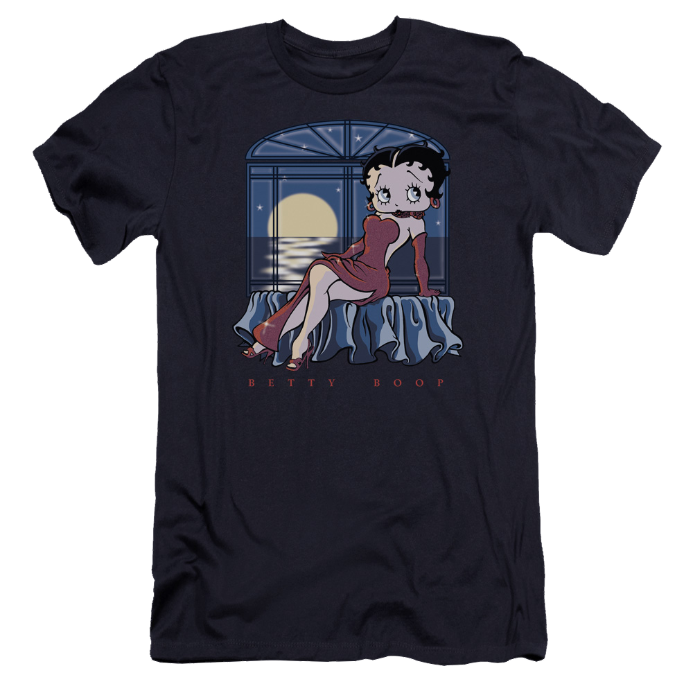 Betty Boop Moonlight - Men's Premium Slim Fit T-Shirt