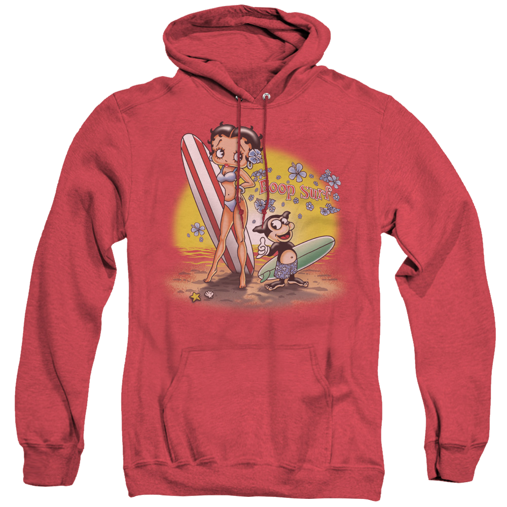 Betty Boop Surf - Heather Pullover Hoodie