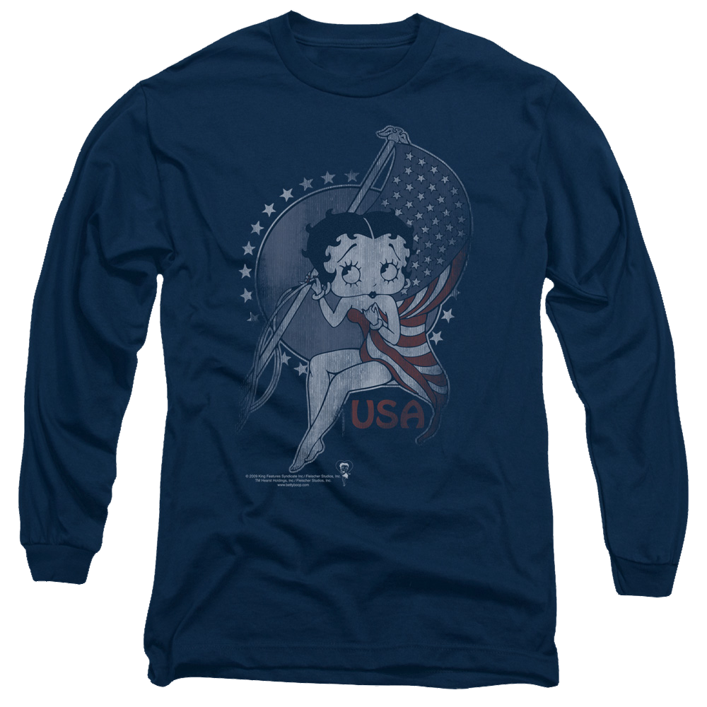 Betty Boop Proud Betty - Men's Long Sleeve T-Shirt
