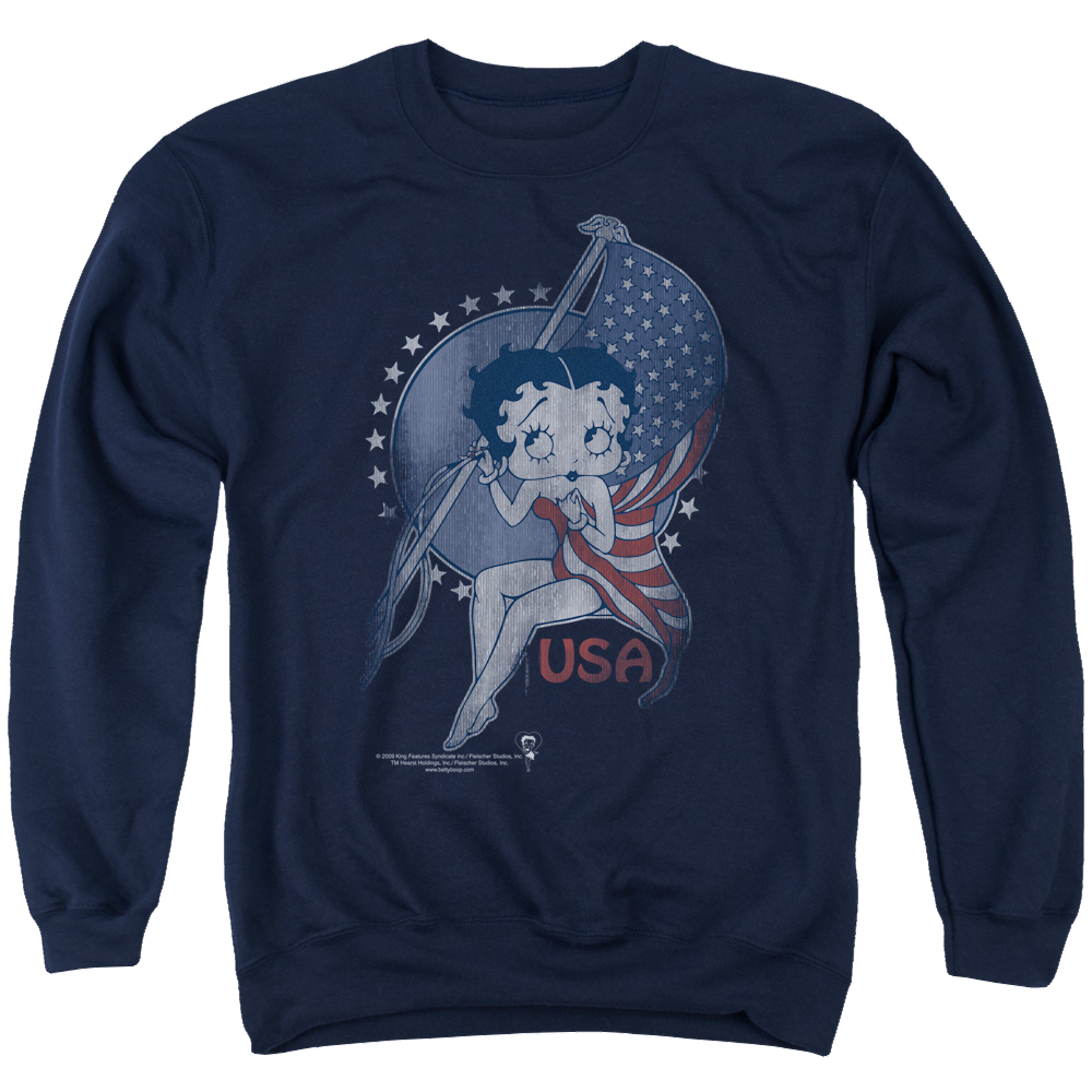 Betty Boop Proud Betty - Men's Crewneck Sweatshirt