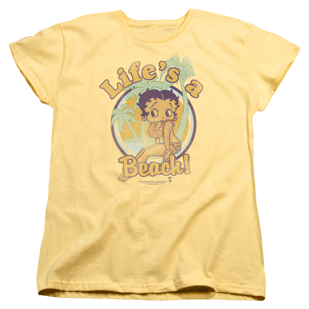 Betty Boop Lifes A Beach - Women's T-Shirt