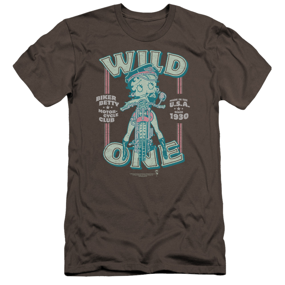 Betty Boop Wild One - Men's Premium Slim Fit T-Shirt
