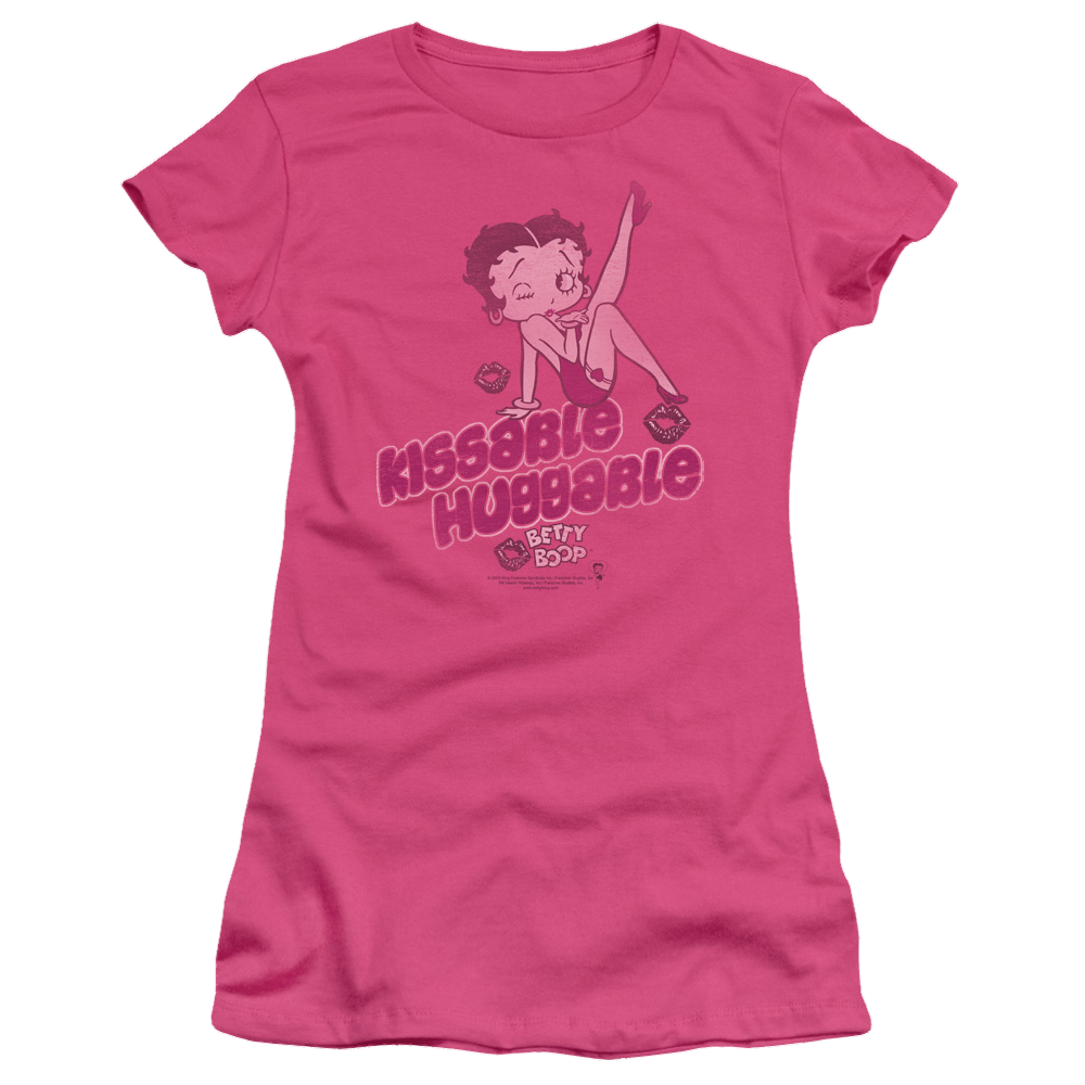 Betty Boop Kissable Huggable - Juniors T-Shirt