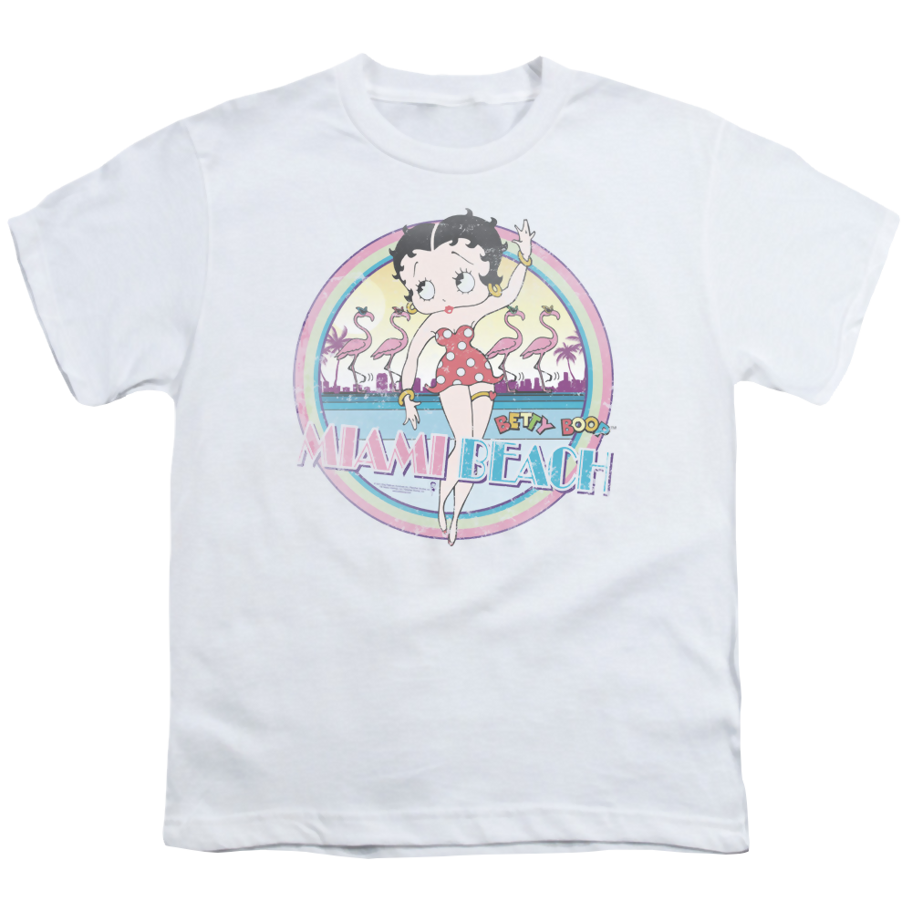 Betty Boop Miami Beach - Youth T-Shirt