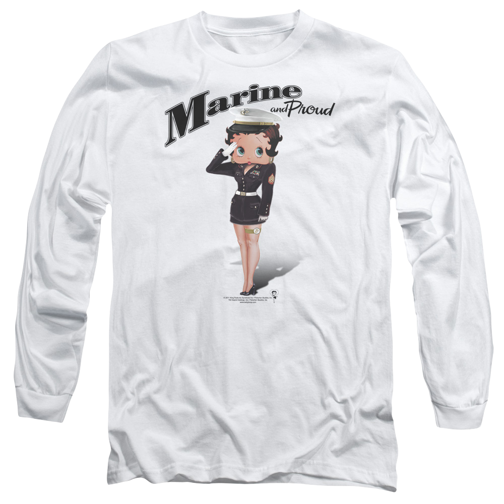 Betty Boop Marine Boop - Men's Long Sleeve T-Shirt
