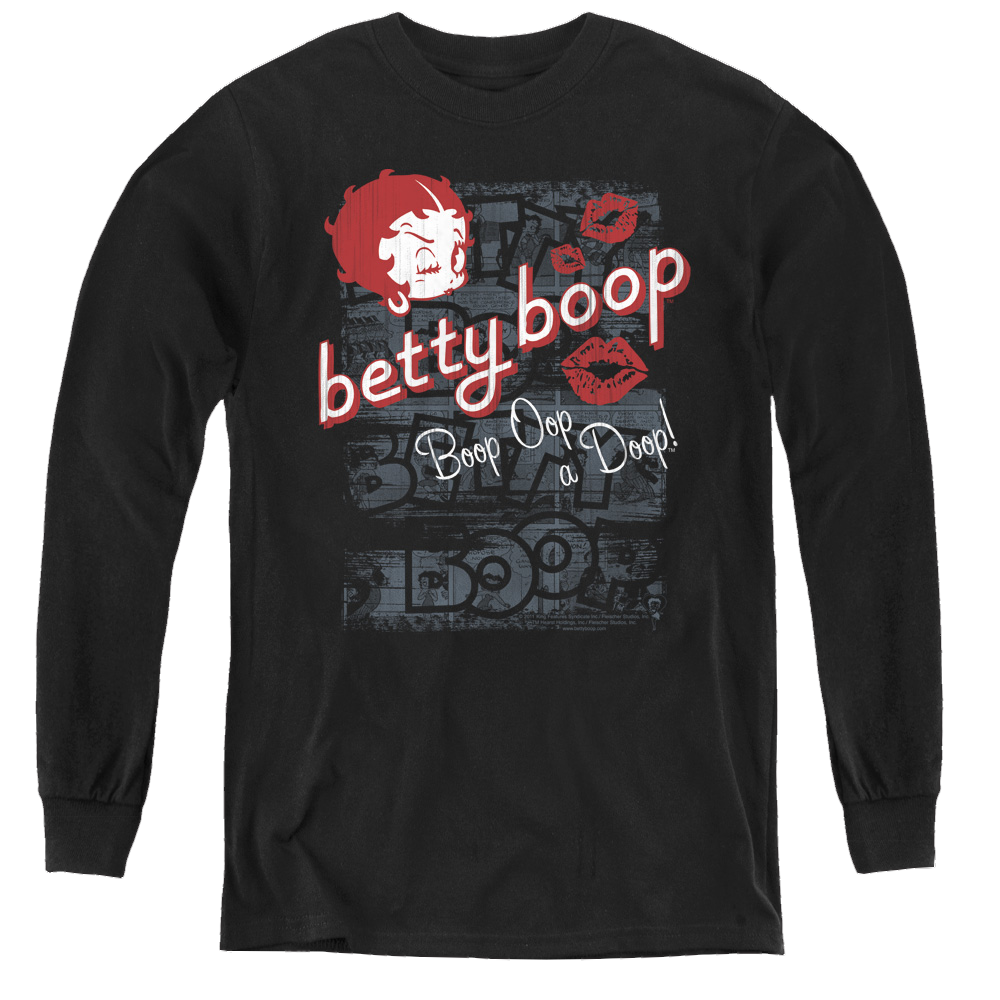Betty Boop Boop Oop - Youth Long Sleeve T-Shirt