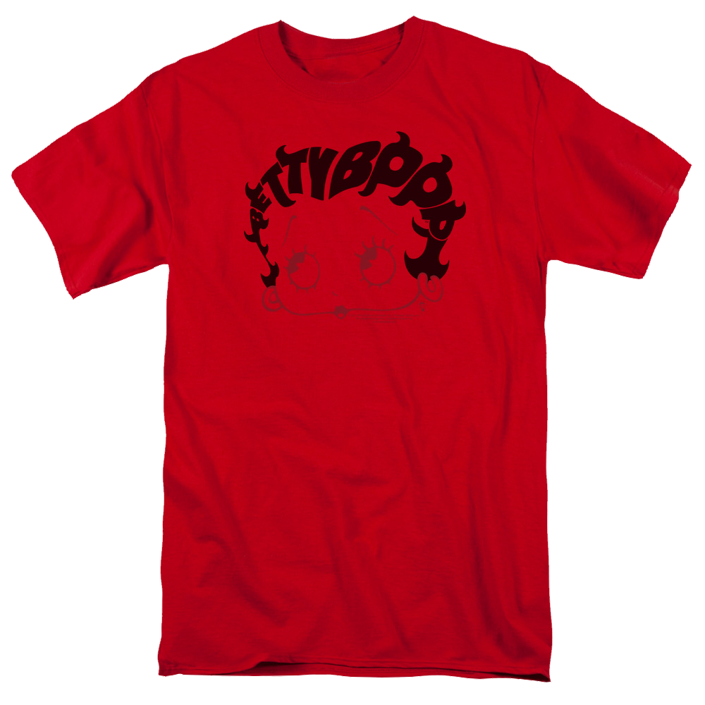 Betty Boop Word Hair - Men's Regular Fit T-Shirt