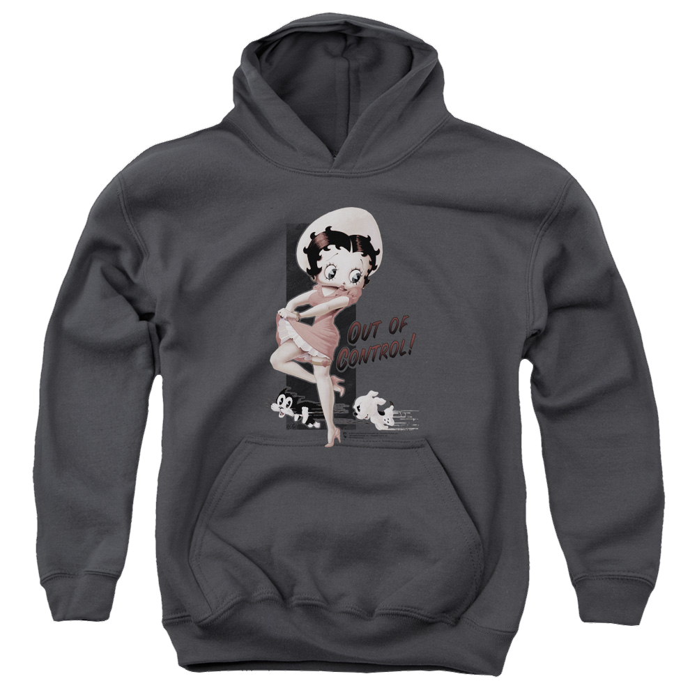 Betty Boop Out Of Control - Youth Hoodie