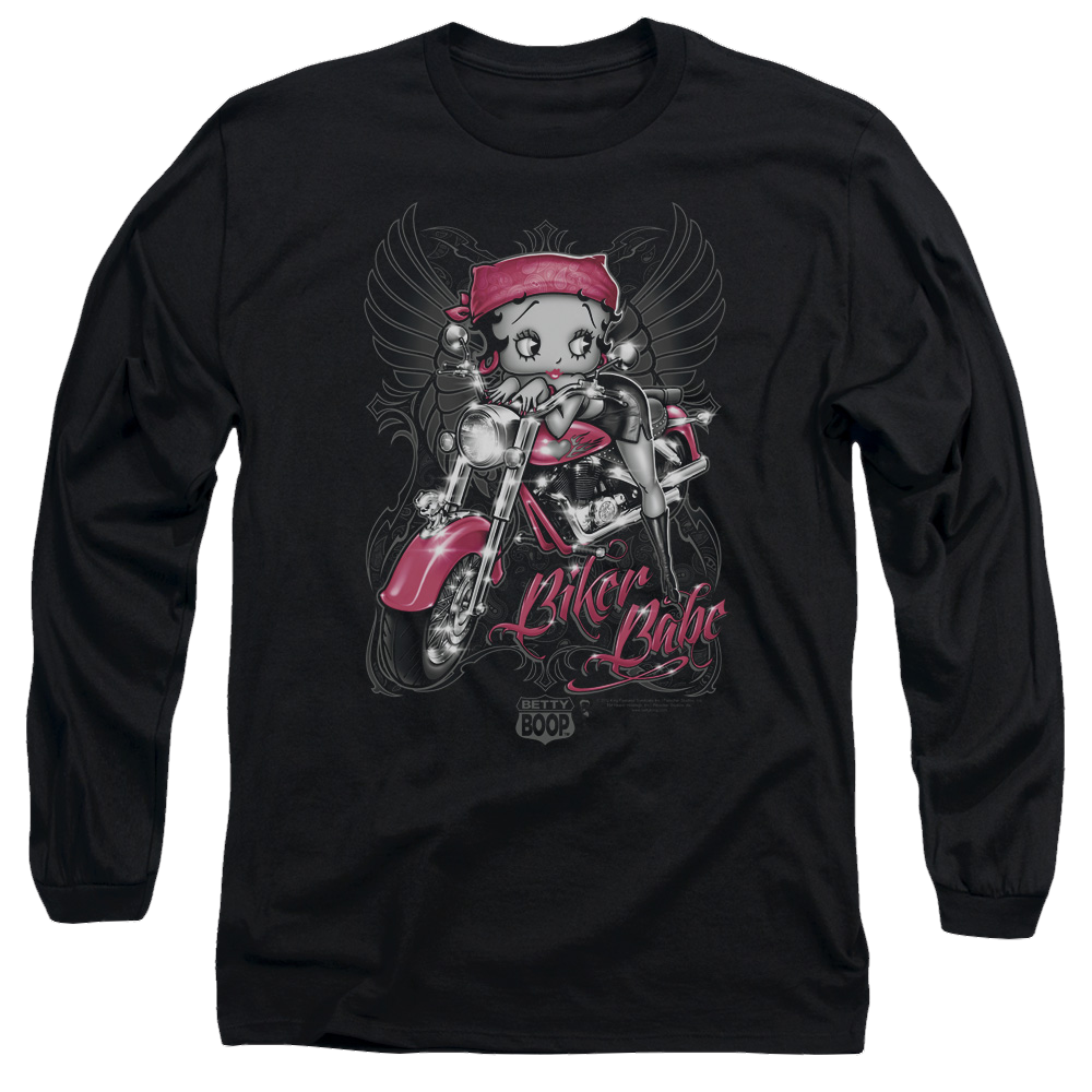 Betty Boop Biker Babe - Men's Long Sleeve T-Shirt