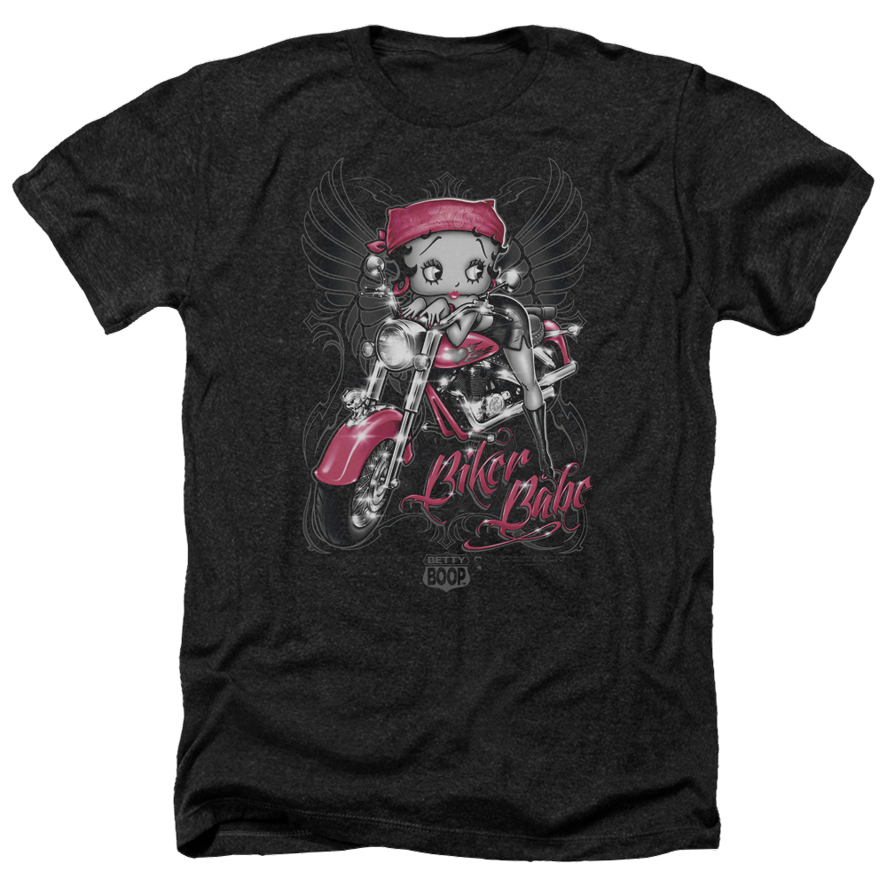 Betty Boop Biker Babe - Men's Heather T-Shirt