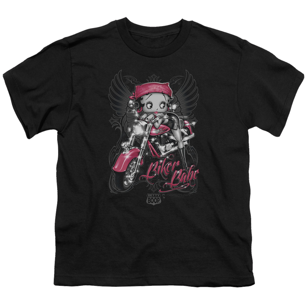 Betty Boop Biker Babe - Youth T-Shirt