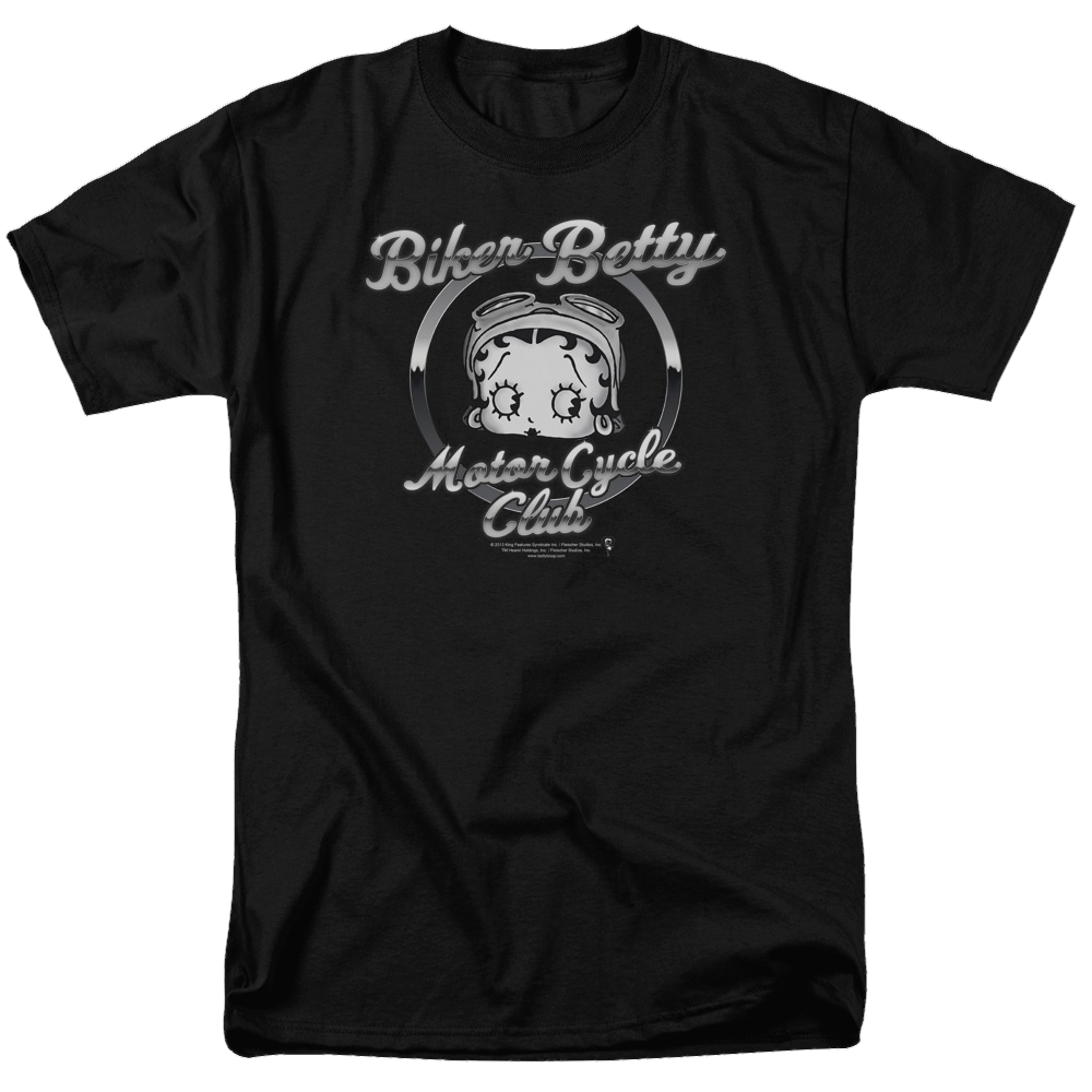 Betty Boop Chromed Logo - Men's Regular Fit T-Shirt
