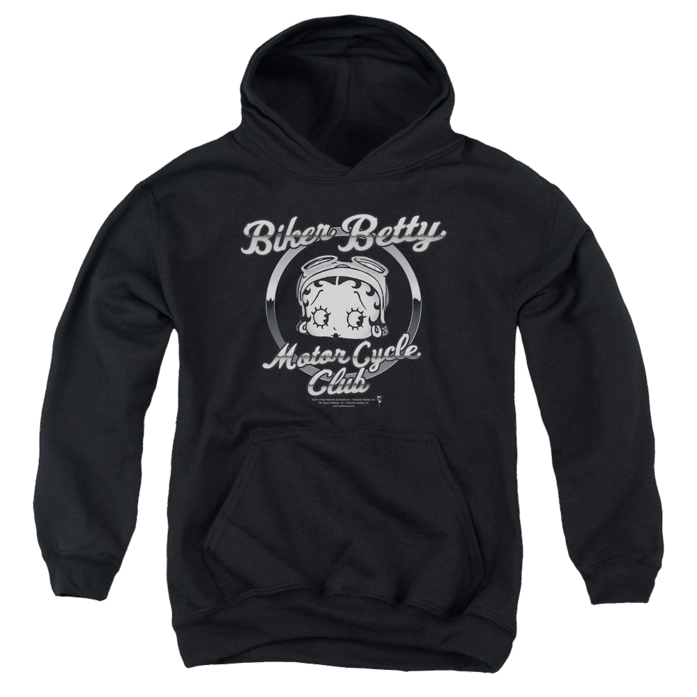 Betty Boop Chromed Logo - Youth Hoodie