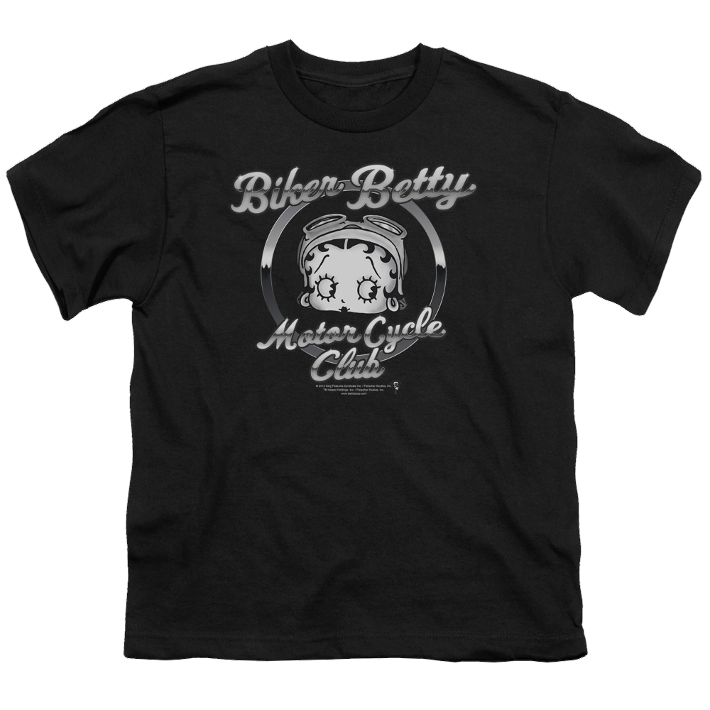 Betty Boop Chromed Logo - Youth T-Shirt