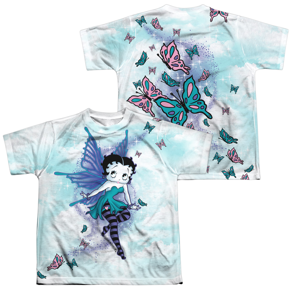 Betty Boop Sparkle Fairy - Youth All-Over Print T-Shirt