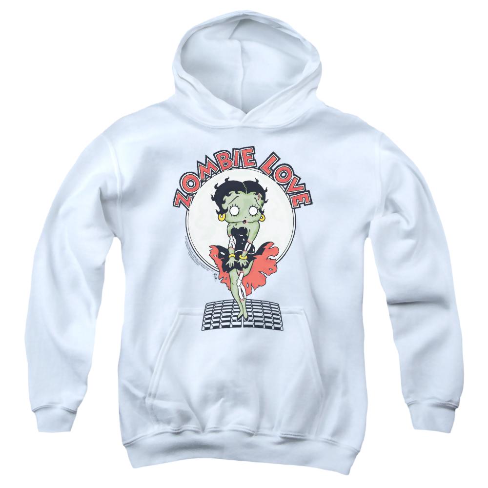 Betty Boop Breezy Zombie Love - Youth Hoodie