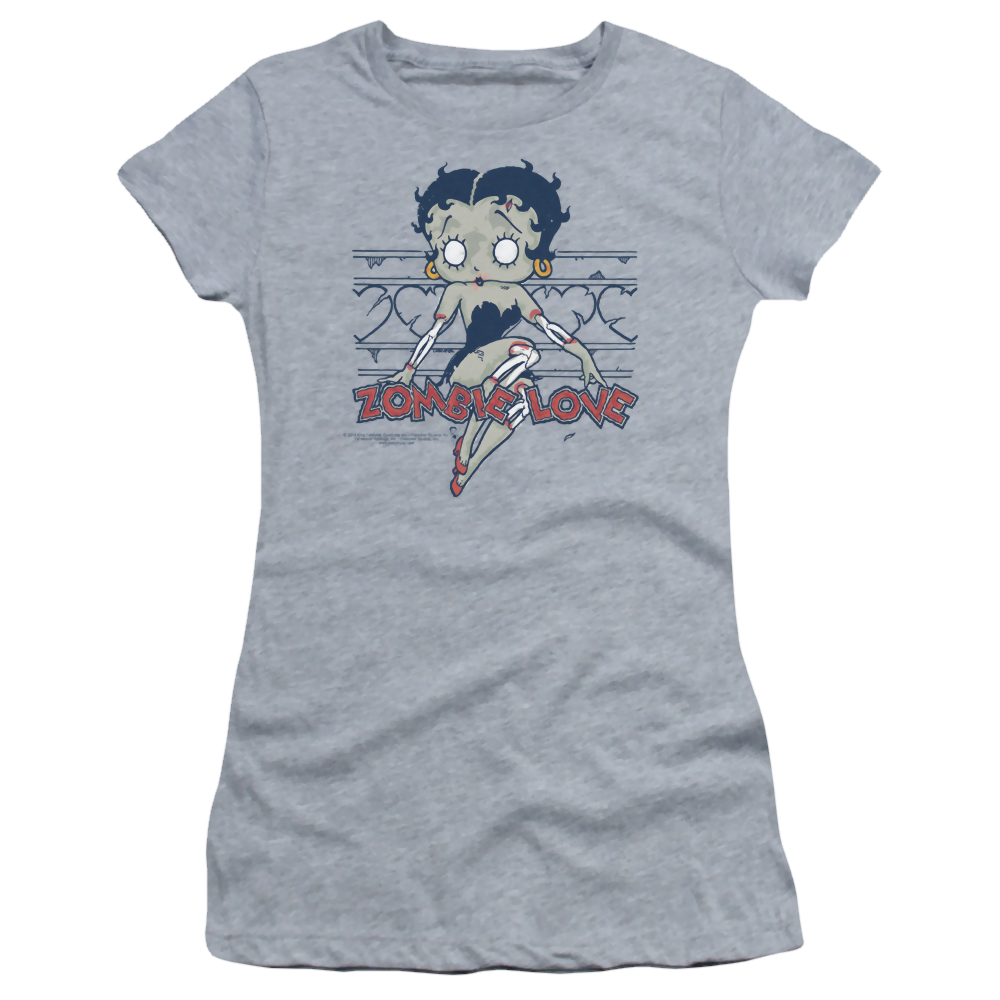 Betty Boop Zombie Pinup - Juniors T-Shirt