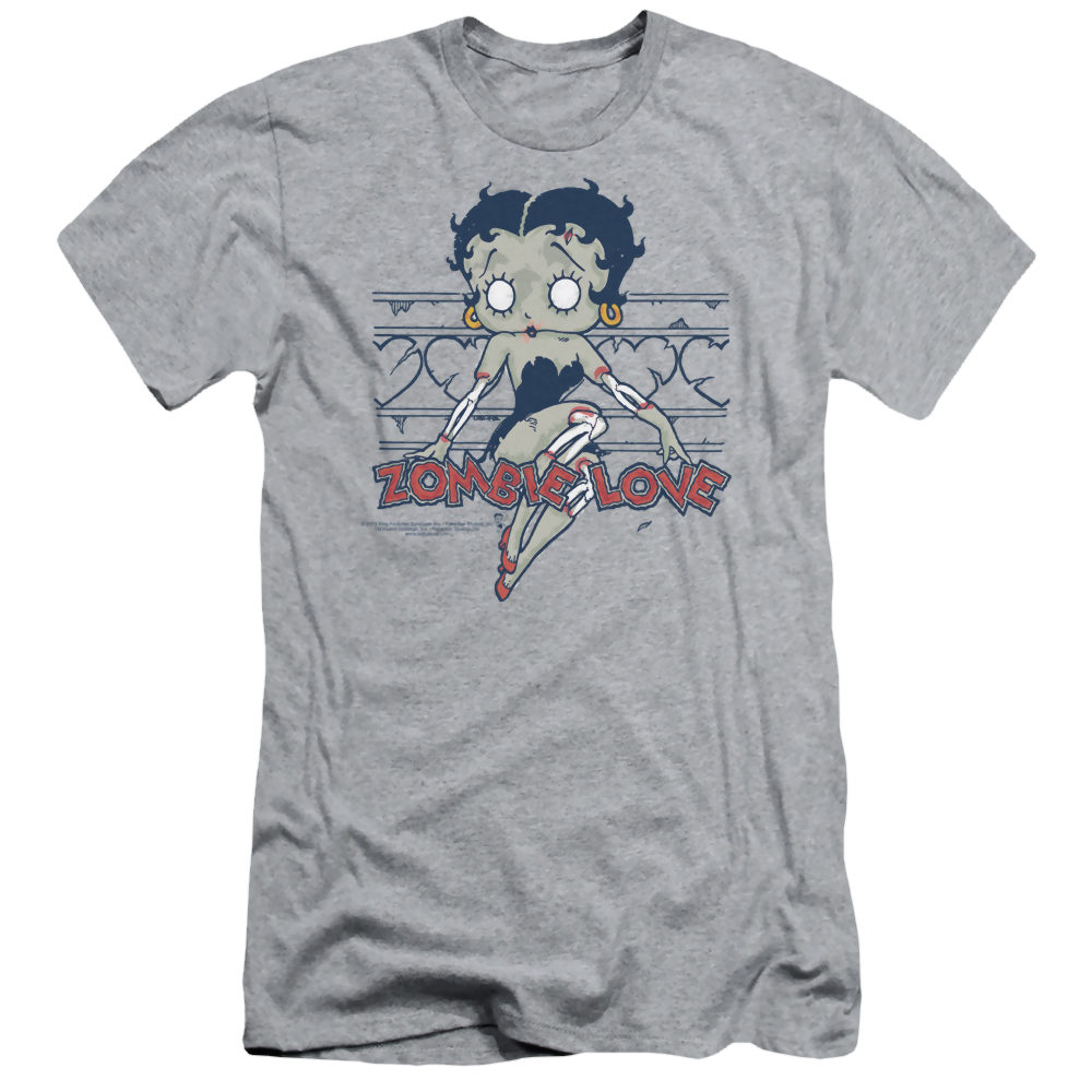 Betty Boop Zombie Pinup - Men's Slim Fit T-Shirt