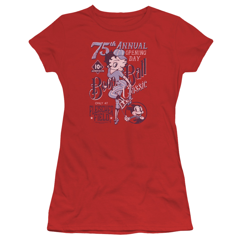 Betty Boop Boop Ball - Juniors T-Shirt