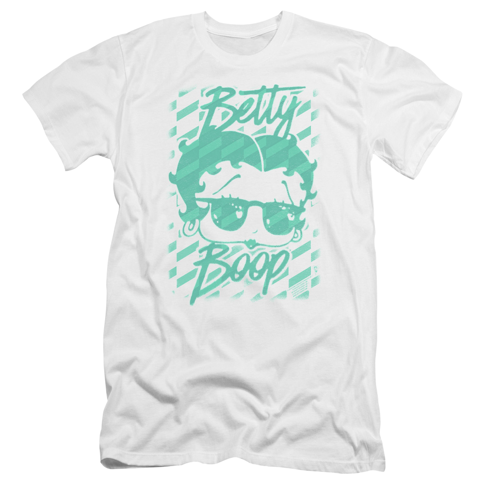 Betty Boop Summer Shades - Men's Premium Slim Fit T-Shirt Style001