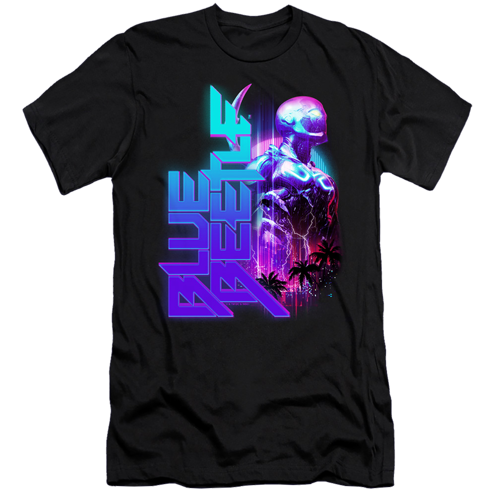 BLUE BEETLE (2023) Lightning - Men's Premium Slim Fit T-Shirt