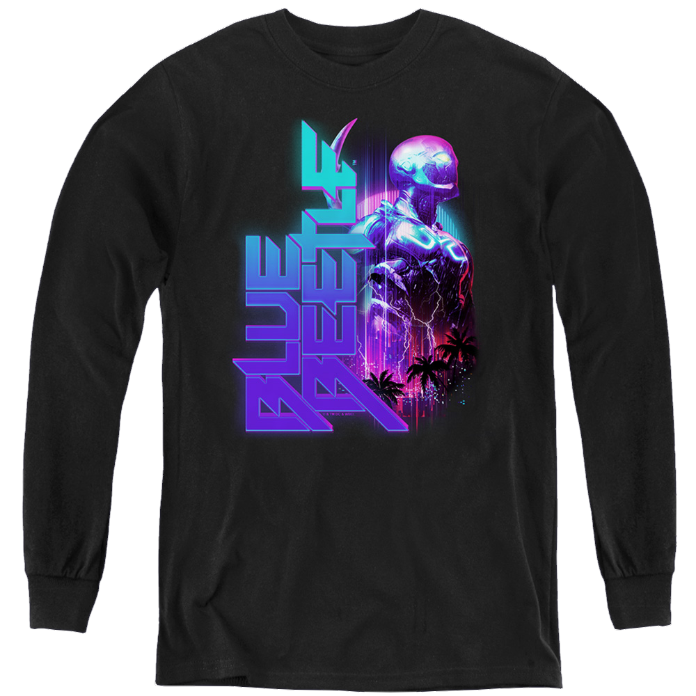 BLUE BEETLE (2023) Lightning - Youth Long Sleeve T-Shirt