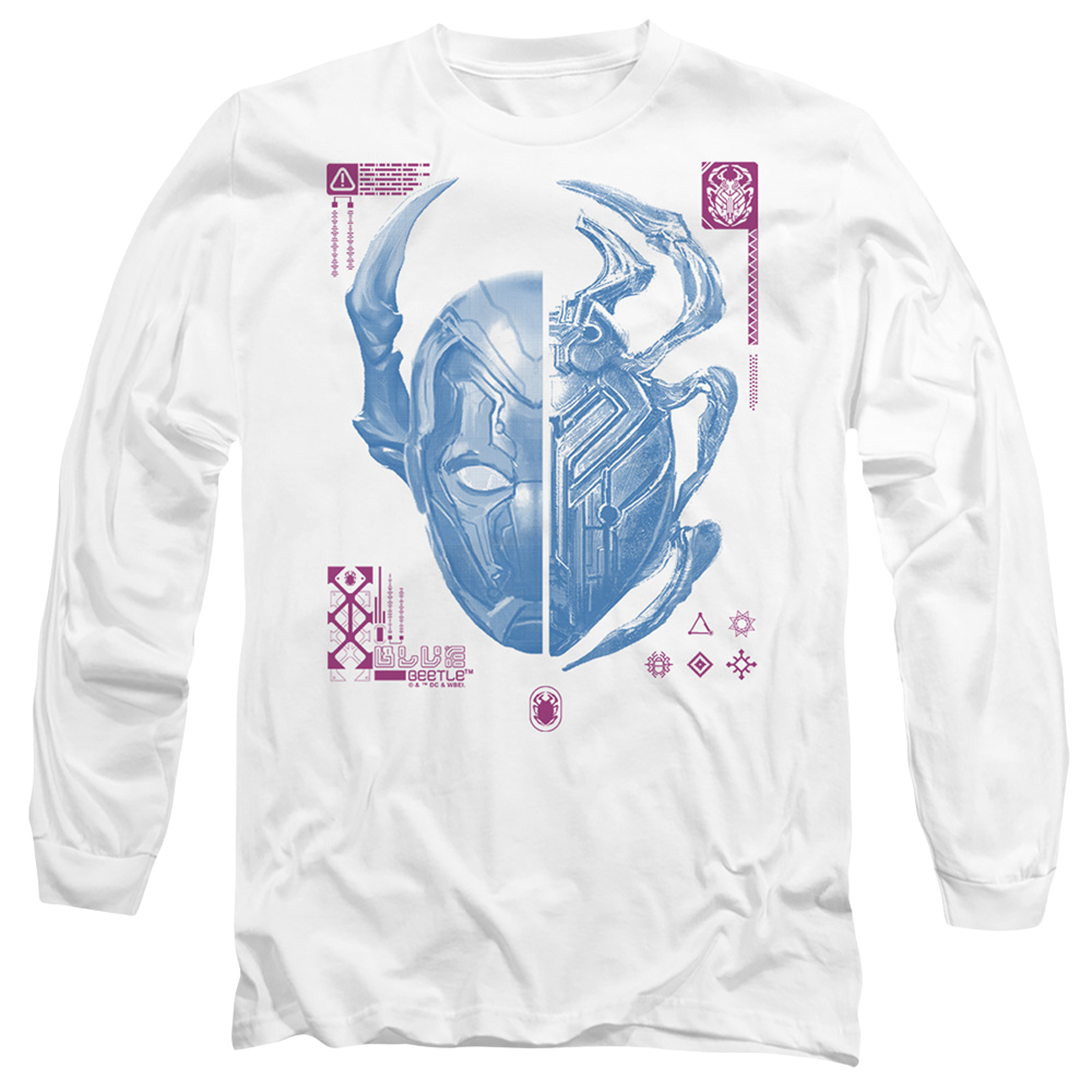 BLUE BEETLE (2023) Split Beetle - Men's Long Sleeve T-Shirt